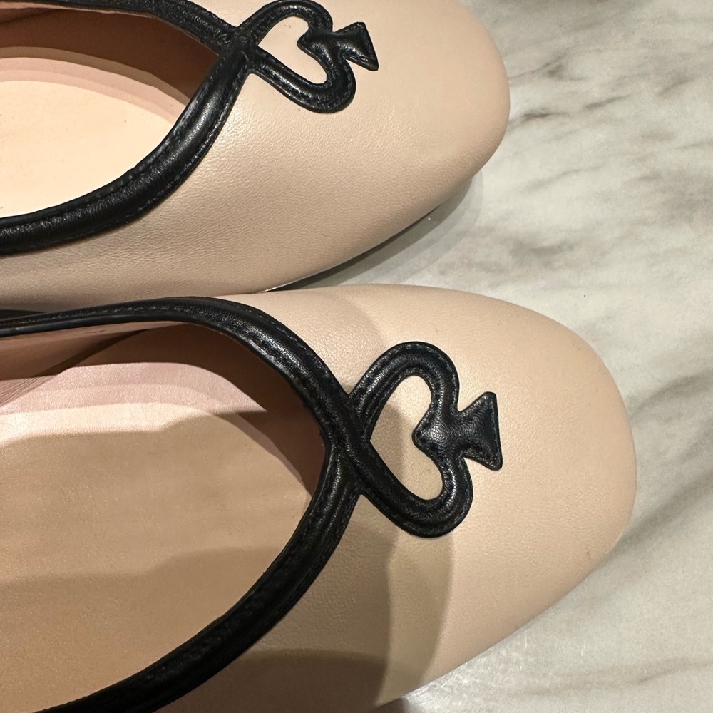 Kate Spade Cream and Black Loafers - Picture 5 of 8